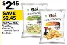 Woolworths Vege Rice Crackers offer