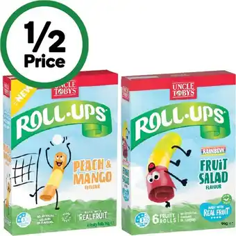 Woolworths Uncle Tobys Roll-Ups offer