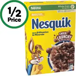 Woolworths Nestlé Nesquik Choco Crunchy Cereal offer
