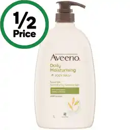 Woolworths Aveeno Daily Moisturising Body Wash Normal + Dry Sensitive Skin offer