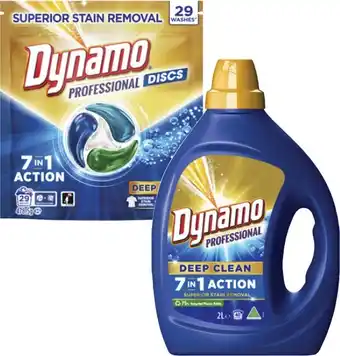 Dynamo Professional Laundry Liquid 2 Litre or Discs 29 Pack