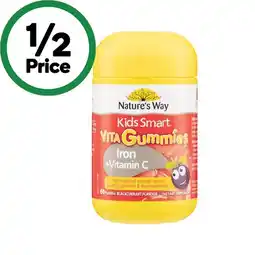 Woolworths Nature’s Way Kids Smart Vita Gummies Iron + Vitamin C offer
