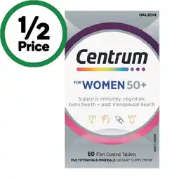Woolworths Centrum For Women 50+ Tablets offer