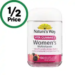 Woolworths Nature’s Way Adult Vita Gummies Women’s Multivitamin offer