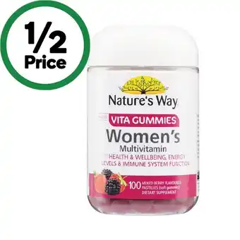 Woolworths Nature’s Way Adult Vita Gummies Women’s Multivitamin offer