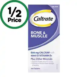 Woolworths Caltrate Bone & Muscle With Calcium & Vitamin D3 offer