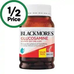 Woolworths Blackmores Glucosamine Sulfate 1500mg Joint Health Tablets offer
