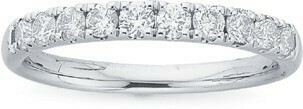 Prouds 9ct White Gold Diamond Claw Set Band offer