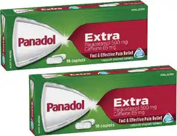 Coles Panadol Extra Paracetamol Pain Relief Caplets offer