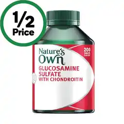 Woolworths Nature’s Own Glucosamine Sulfate & Chondroitin Tablets for Joints offer