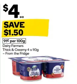 Woolworths Dairy Farmers Thick & Creamy offer