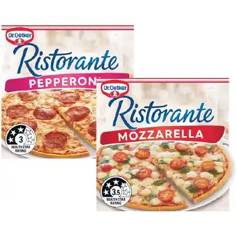 Woolworths Dr Oetker Ristorante Pizza offer