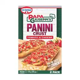 Woolworths Dr. Oetker Papa Giuseppi’s Panini Crust offer