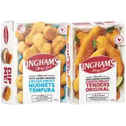 Woolworths Ingham’s Chicken Breast Tenders or Nuggets 400g offer