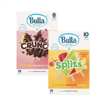 Woolworths Bulla Everyday or Variety Ice Cream Multipacks offer