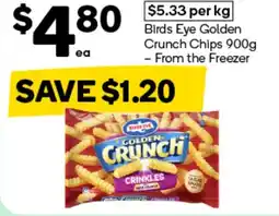 Woolworths Birds Eye Golden Crunch Chips offer