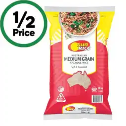Woolworths SunRice White Medium Grain Rice offer