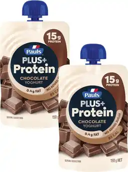 Coles Pauls Plus+ Protein Yoghurt Pouch offer