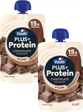 Coles Pauls Plus+ Protein Yoghurt Pouch offer