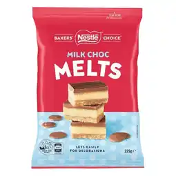 Woolworths Nestlé Bakers Baking Chocolate Block or Melts offer