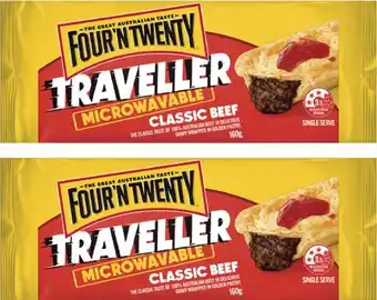 Coles Four'N Twenty Traveller Classic Beef Pie offer