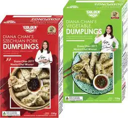 Coles Golden Wok Diana Chan's Dumplings offer