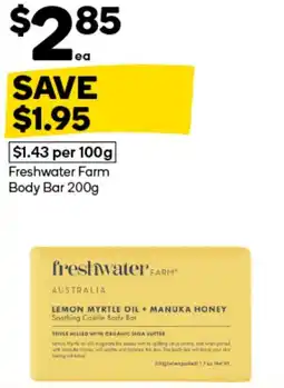 Woolworths Freshwater Farm Body Bar offer