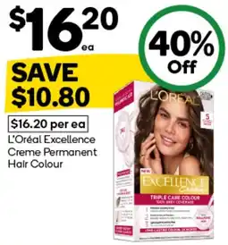Woolworths L Oréal Excellence Creme Permanent Hair Colour offer