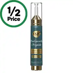 Woolworths Ogx progrowth + peptide serum offer