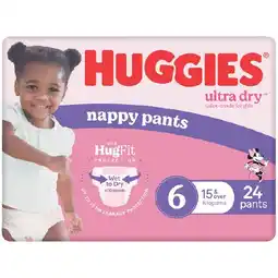 Woolworths Huggies Ultra Dry Nappy Pants offer