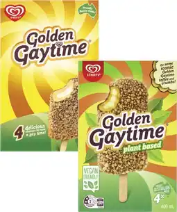 Coles Streets Golden Gaytime Sticks 400mL offer