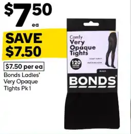 Woolworths Bonds Ladies Very Opaque Tights offer