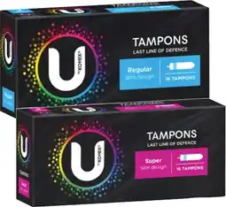 Coles U By Kotex Tampons Regular or Super 16 Pack offer