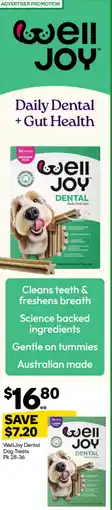 Woolworths WellJoy Dental Dog Treats offer