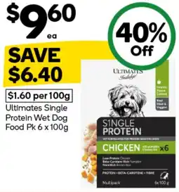 Woolworths Ultimates Single Protein Wet Dog Food offer