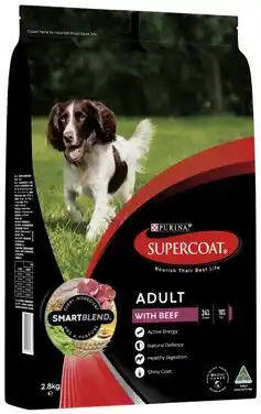 Coles Supercoat Dry Dog Food-2.8kg offer
