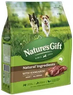 Coles Nature's Gift Dry Dog Food offer
