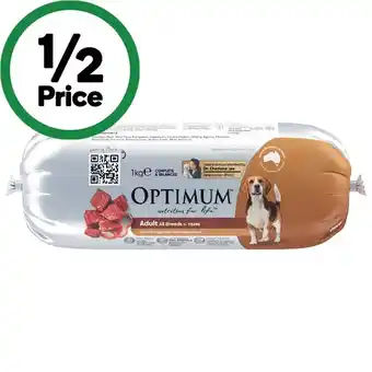 Woolworths Optimum Chilled Dog Food Roll offer