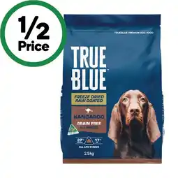 Woolworths True Blue Freeze Dry Raw Coated Dry Dog Food offer