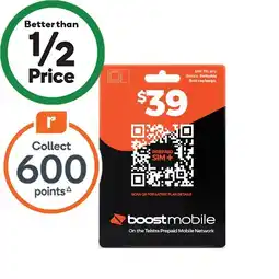 Woolworths Boost $39 Starter Pack offer