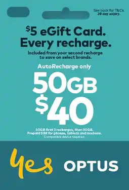 Coles Optus $40 AutoRecharge Only SIM Starter Kit offer