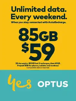 Coles Optus $59 Prepaid SIM Starter Kit offer