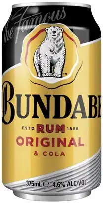 Coles Bundaberg UP & Cola Cans offer