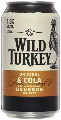 Coles Wild Turkey & Cola Cans offer
