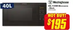 The Good Guys 1100w microwave black offer