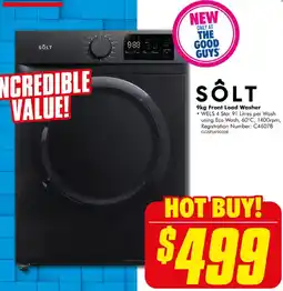 The Good Guys SÔLT Front Load Washer offer