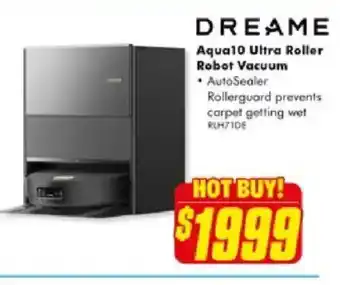 The Good Guys DREAME Aqua10 Ultra Roller Robot Vacuum offer
