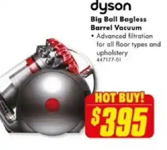 The Good Guys dyson Big Ball Bagless Barrel Vacuum offer