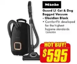 The Good Guys Miele Guard L1 Cat & Dog Bagged Vacuum - Obsidian Black offer