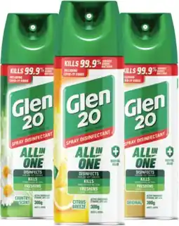 Coles Glen 20 Disinfectant Spray offer